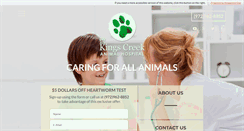 Desktop Screenshot of kingscreekanimalhospital.com